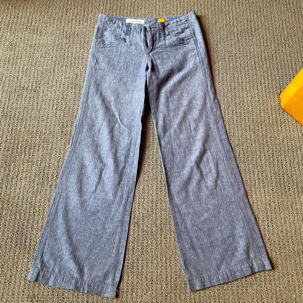Grey linen pants
